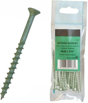 Silverline - DECKING SCREWS 8X3 INCH (15) - DISCONTINUED - 766482