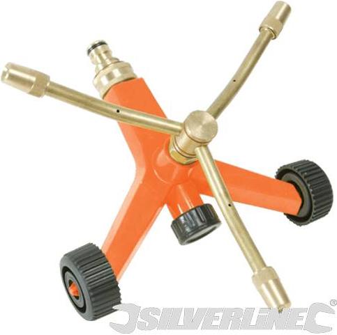 Silverline - HEAVY DUTY 3 ARM BRASS SPRINKLER - 675070