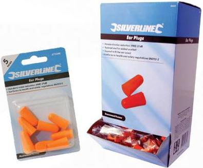 Silverline - EAR PLUGS SNR 37DB (5 PAIR PACK) - 675240