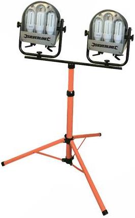 Silverline - LOW WATTAGE DOUBLE SITE LIGHT WITH TRIPOD - DISCONTINUED - 675280