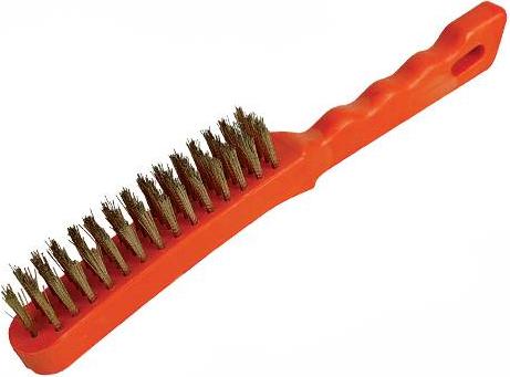 Silverline - 4 ROW BRASSED WIRE BRUSH - 763578