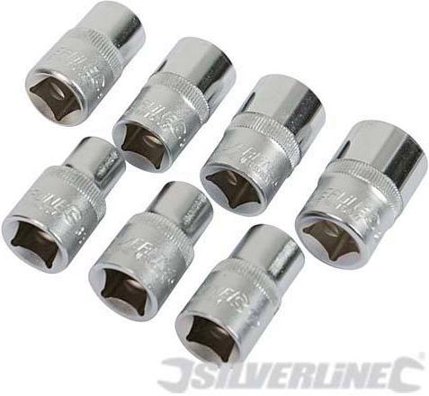 Silverline - 7PC SET 1/2INCH DRIVE AF SOCKETS - 783101