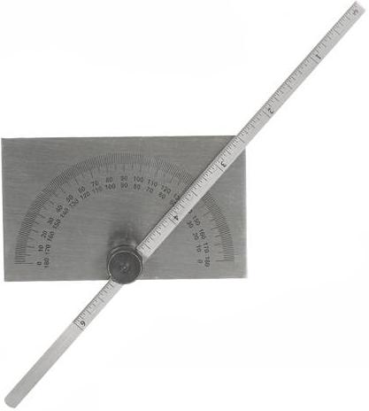 Silverline - PROTRACTOR WITH DEPTH GAUGE SCALE - 783181