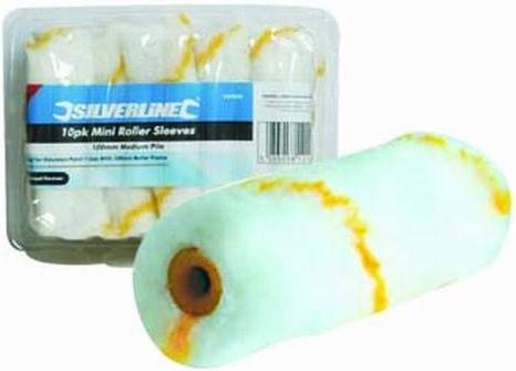 Silverline - 100MM ROLLER SLEEVE 10PK EMULSION - 797959