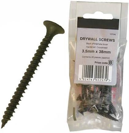 Silverline - DRYWALL SCREWS 3.5X32 (20) - DISCONTINUED - 955432