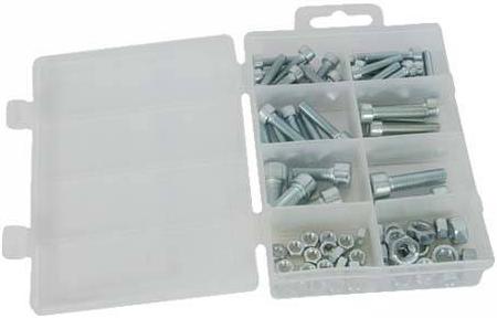 Silverline - METRIC CAP SCREWS & NUTS PACK (75PCE PACK) - 993047