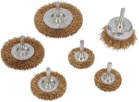 Silverline - 6PCE WIRE WHEEL & CUP BRUSH SET (6PCE) - 993067