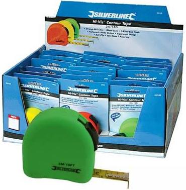 Silverline - Hi-Viz Contour Tapes 5m x 21PCS - 595750