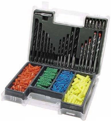 Silverline - DRILL, SCREWDRIVER BIT & WALL PLUG SET (300PCE SET) - DS20