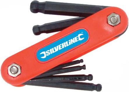 Silverline - 7PCE METRIC JACK KNIFE HEX KEY SET BALL END - HK13