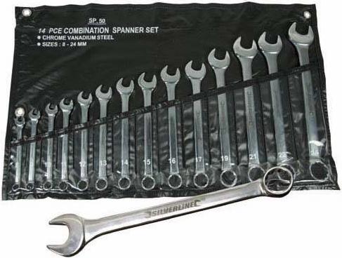 Silverline - 14PCE METRIC PROFESSIONAL SPANNER SET - SP50