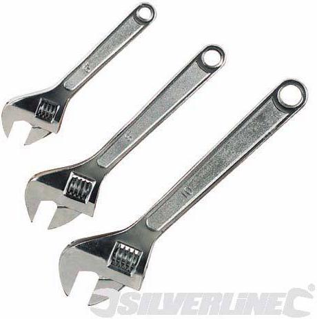Silverline - 3PCE ADJUSTABLE WRENCH SET - WR03