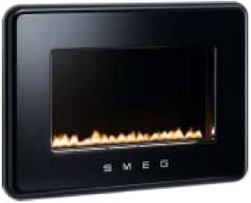 Smeg Black Retro Flueless LPG Fire - L30FABBLP - DISCONTINUED 