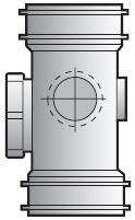 110mm Solvent Soil Access Pipe Double Socket - SS275-OG