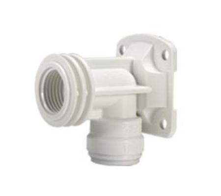 Plastic Back Plate Elbow - 15mm x 1/2" - 15PWB