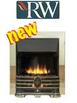 Robinson Willey Supereco Charisma Electric Fire - Brass