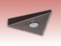 200 x 200 Gunmetal Triangular Under Cabinet - TRI01GM