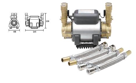 SIRRUS - TW3P 3.0 Bar Twin Impellor Shower Pump - DISCONTINUED - TW3P