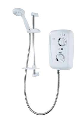 T80Z Thermostatic 9.5kW - White/Chrome - SP8009ZTHM