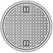 Inspection Chamber Cast Iron Cover and Plastic Frame - D923