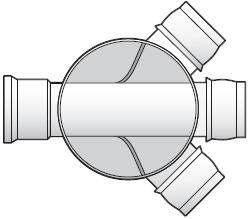 Mini Access Chamber 270mm Deep Chamber Base 3 x 110mm - D801