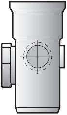 110mm Underground Drainage Access Pipe Socket/Spigot - D274