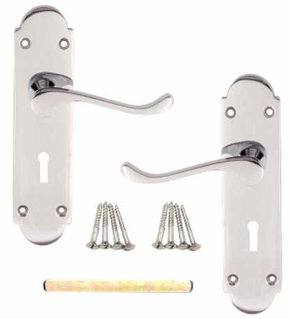 Lifestyle Victorian Scroll Lever Lock Chrome Plated  DISCONTINUED - NO LONGER AVAILABLE 