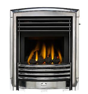 Valor Petrus HE Inset Gas Fire Silver Chrome - 0596191