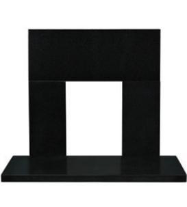 Valor Solo Pro 48in Back Panel & Hearth Set - Granite