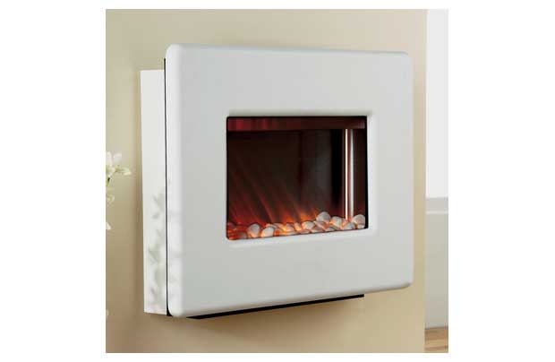 Valor Vivo Wall Mounted Electric Fire - Satin Cream - DISCONTINUED - 143284BK 