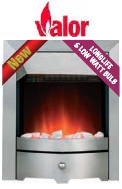 Valor Seattle Long Life Electric Fire - 143254CP