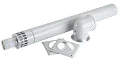 Worcester 125mm Standard Horizontal Flue Kit (125mm)  (CDi Regular/Conventional, Ri, Highflow Only) - 7716191157