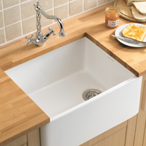 The Kitchen Works Belfast 600 Fireclay Sink