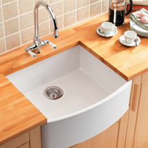 The Kitchen Works Edinburgh 600 Fireclay Sink - B55620 - DISCONTINUED