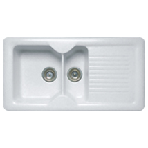 The Kitchen Works Ceramas 1.5B Sink & Drainer - B76352 - SOLD-OUT!! 