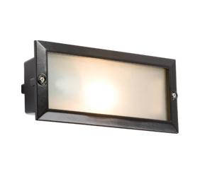 Bricklight E27 Aluminium Base Black Covered Louvered-BL01