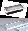 Bricklight Unit E27 Aluminium Base White Cover Plain - BL01A