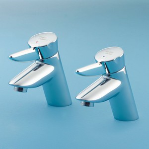 Nuastyle Contract 1/2 inch High Neck Pillar Taps Pair - C26006 - S7115AA - DISCONTINUED