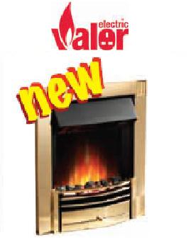 Valor Carma Electric Fire - Brass - 143240BR