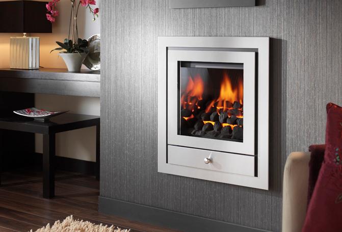 Crystal Fires - Gem Royale 4 Sided Gas Fire Brushed Steel - 116772BS