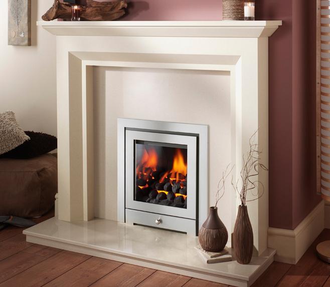 Crystal Fires - Montanna HE Royale 4 Sided Inset Gas Fire Chrome Plated -  116784CP