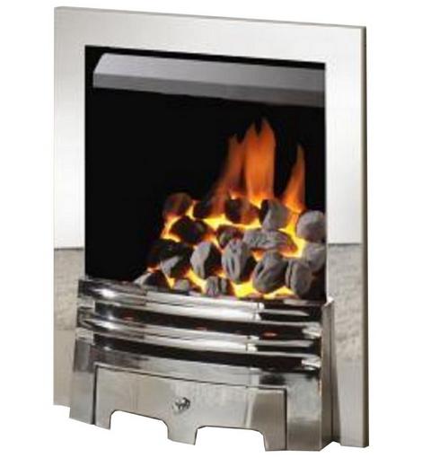 Crystal Fires - Montana HE Inset Gas Fire and Grace Fret Chrome -  116782CP