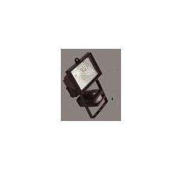 Security Lighting Halogen Enclosed Black PIR - FL10BK