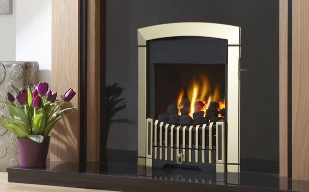 Flavel Rhapsody Plus Gas Fire Slide Antique Brass - FKPC46SN