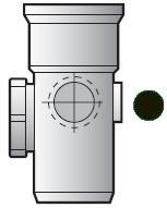 Black 110mm Ring Soil Pipe Access Socket/Spigot - SP274-BK