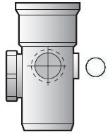 White 110mm Ring Soil Pipe Access Socket/Spigot - SP274-WH
