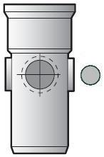 Grey 110mm Ring Soil Pipe Boss Socket/Solvent - SP582-GR