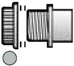 Grey Solvent Weld 32mm Tank Connector - WS60-GR