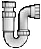 40mm Telescopic P Trap 76mm Seal - TP47T