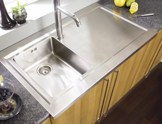 Astracast Bistro 1.0B Sit On Sink Right Hand Drainer - G12956 - DISCONTINUED 